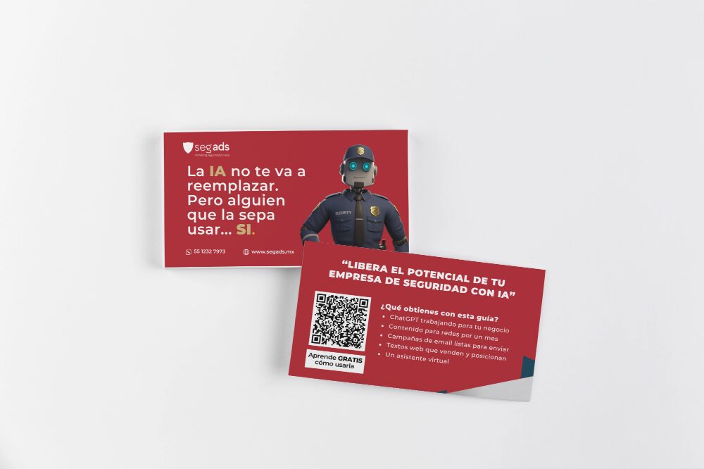 Libeta el potencial de tu empresa de seguridad ia tarjetas presentacion