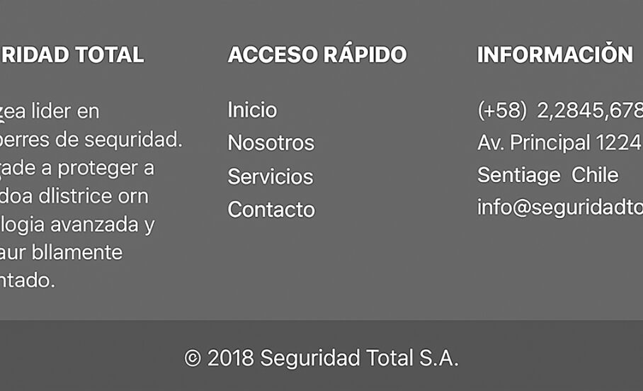 Errores digitales que afectan la imagen de una empresa de seguridad privada
